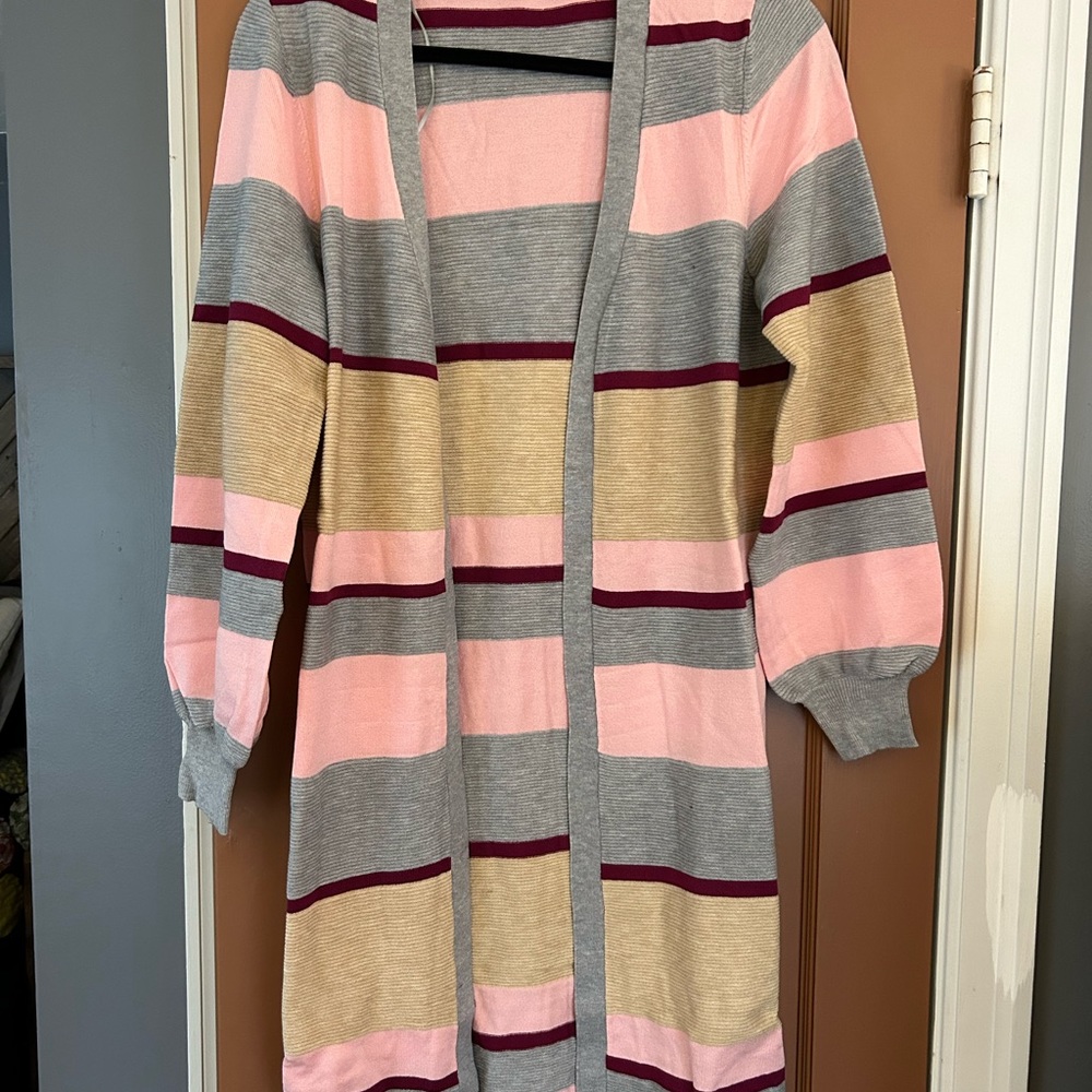 Nine West long open cardigan